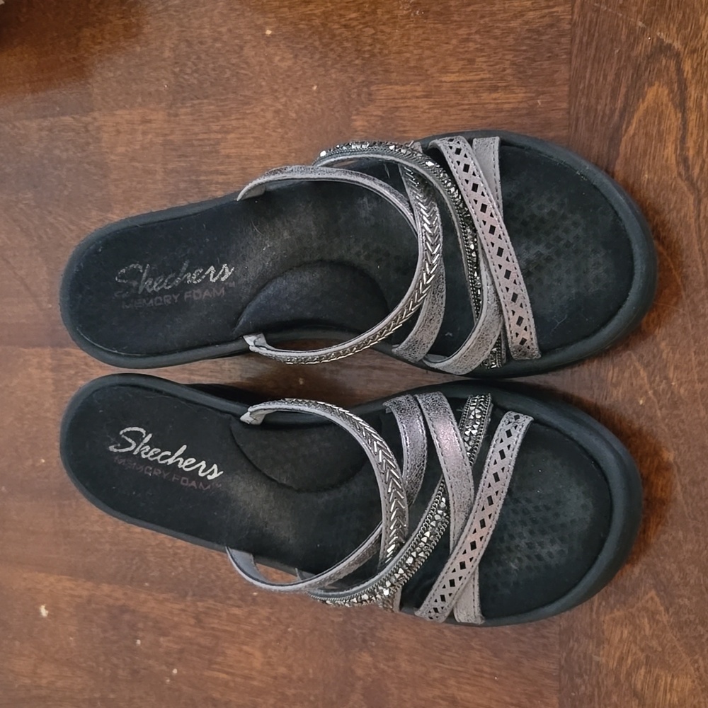 Skechers slide on wedges sandles